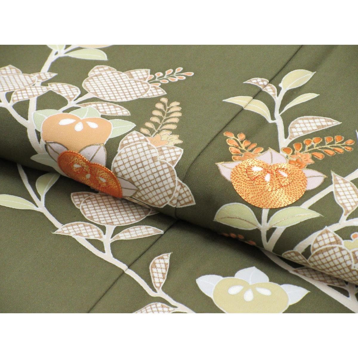 単衣　【千總】訪問着　木瓜