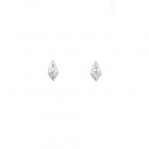 K14WG ダイヤモンド ピアス 0.06CT