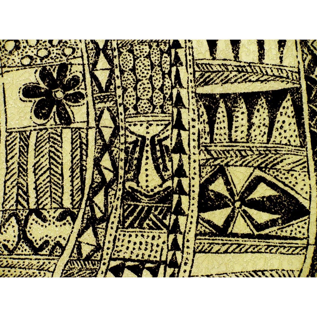 Fukuro obi dyed obi Zento pattern