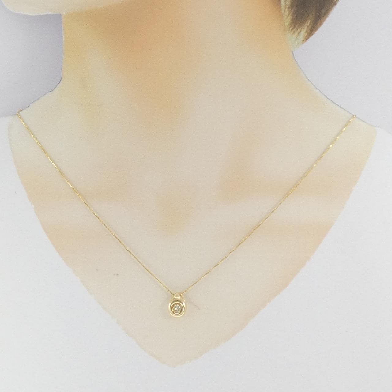 K18YG ダイヤモンド ネックレス 0.20CT