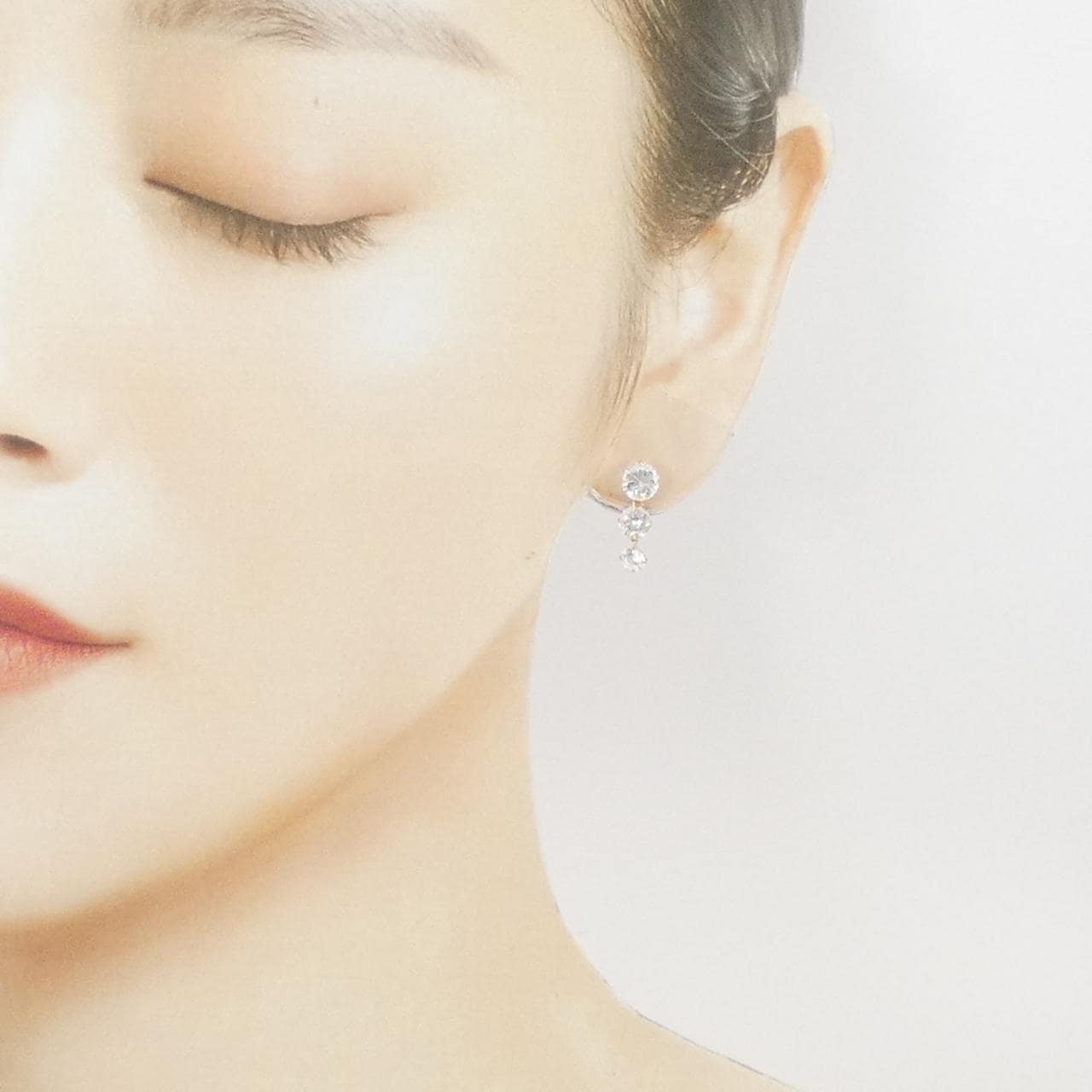 K18YG キュービック ピアス