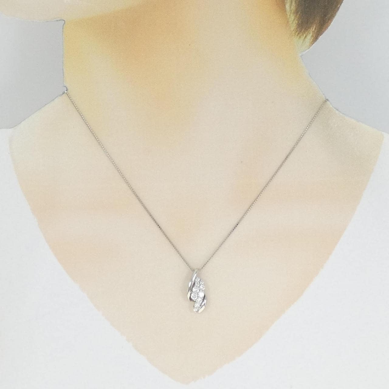 PT1000/PT钻石项链 0.50CT