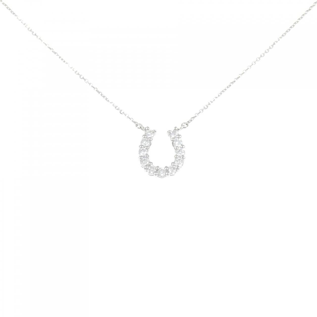 [新品] PT900/PT850 馬蹄形鑽石項鍊 0.312CT