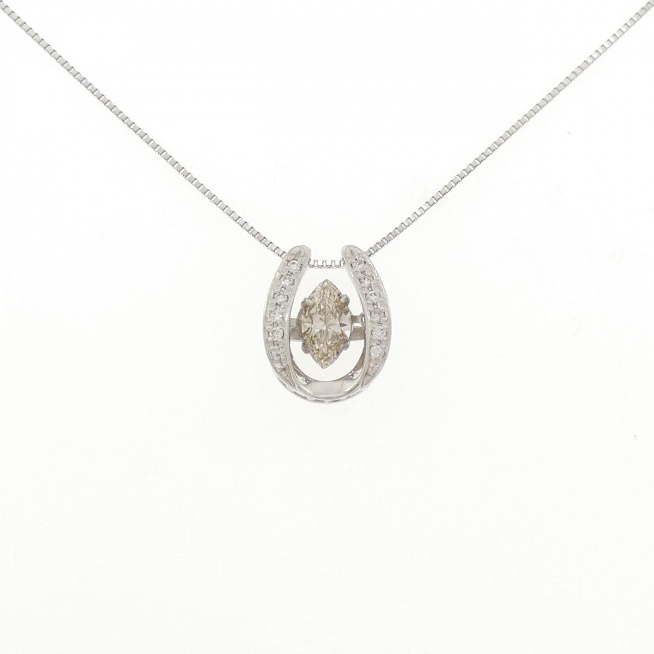 PT900/PT850 ホースシュー ダイヤモンド ネックレス 0.503CT