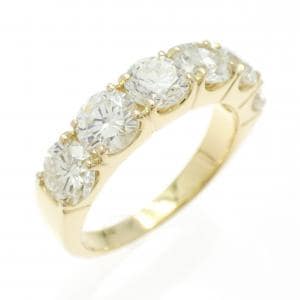 K18YG ダイヤモンド リング 3.054CT F SI1-2 VG-GOOD