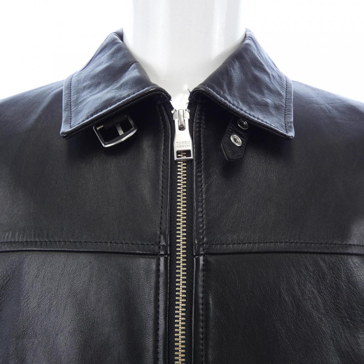 TAKEO KIKUCHI Leather Rider's Jacket