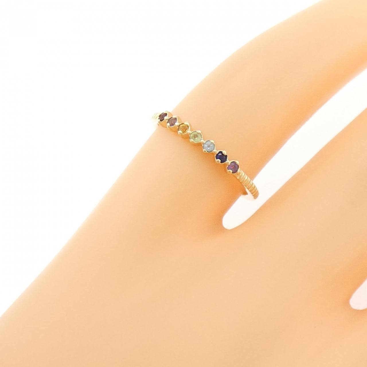 エテ カラーストーン ピンキーリング