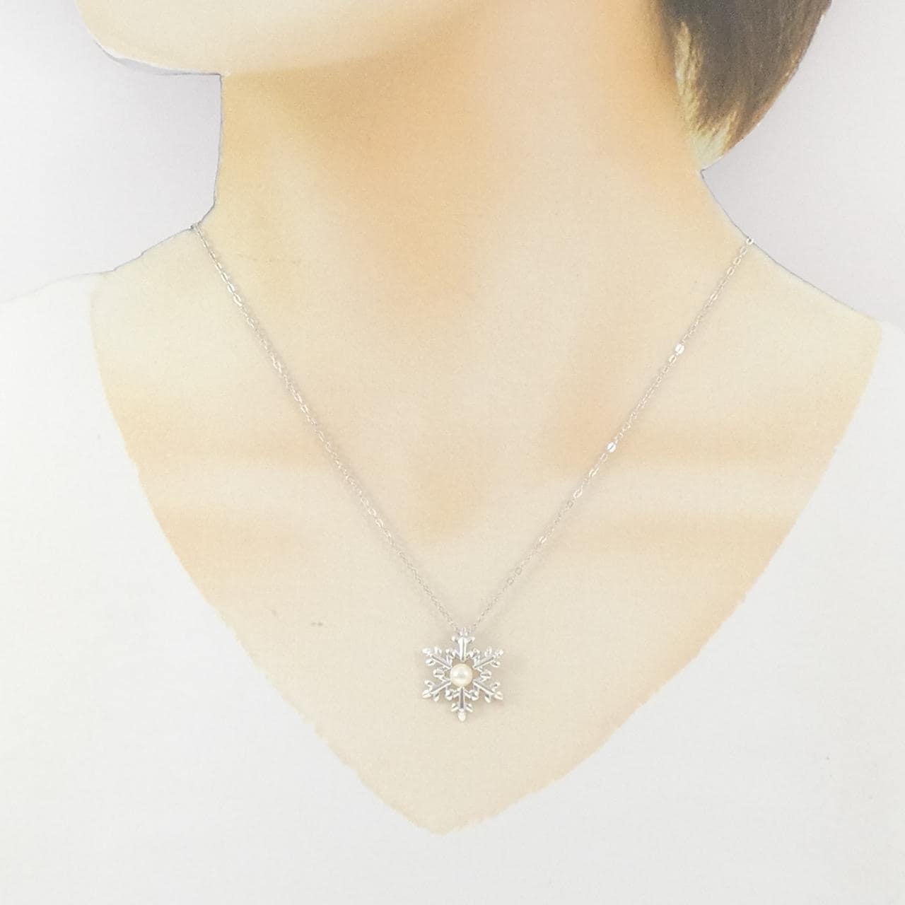 ミキモト スノーフレーク アコヤパール ネックレス 4.4mm