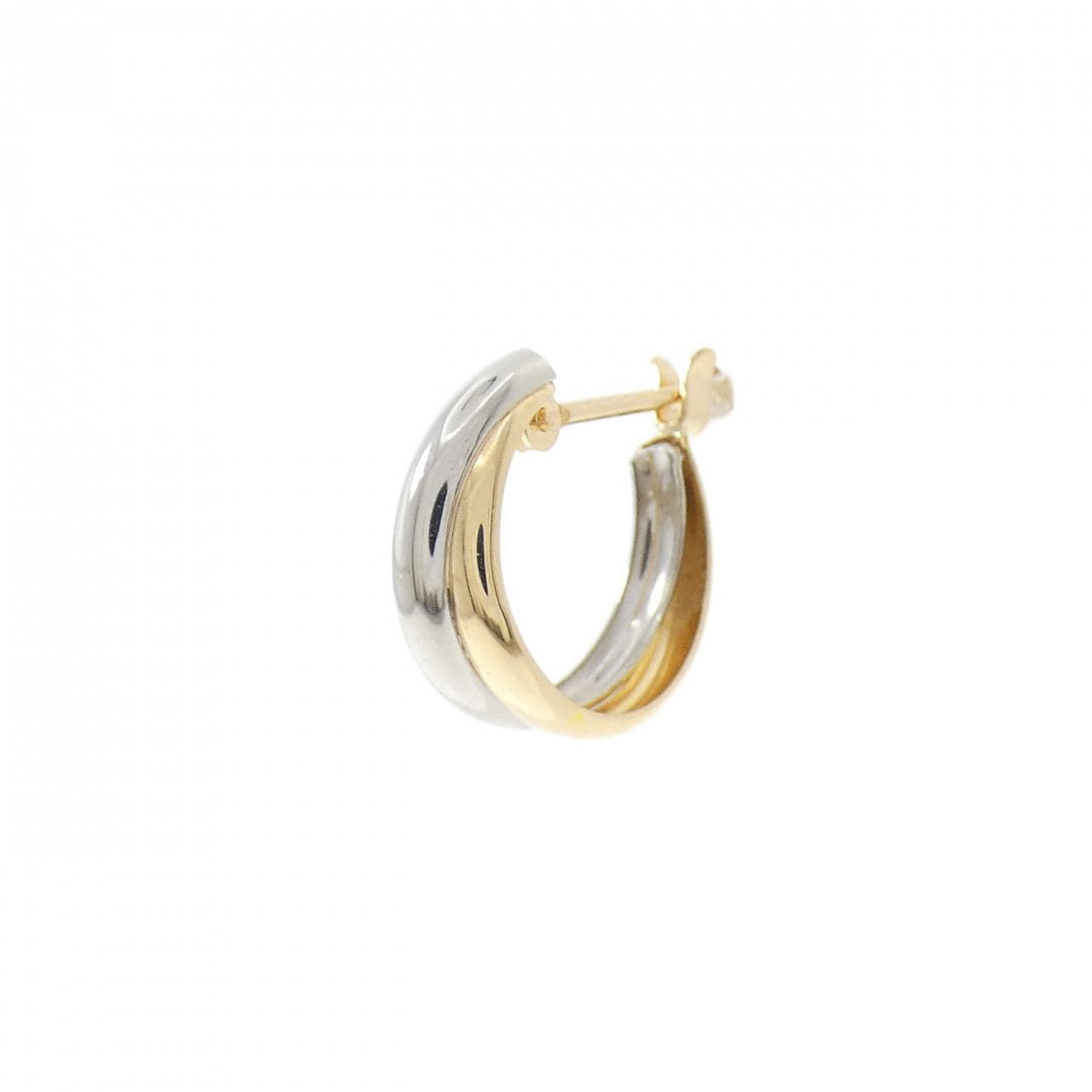 K18YG/PT900 ピアス 片耳