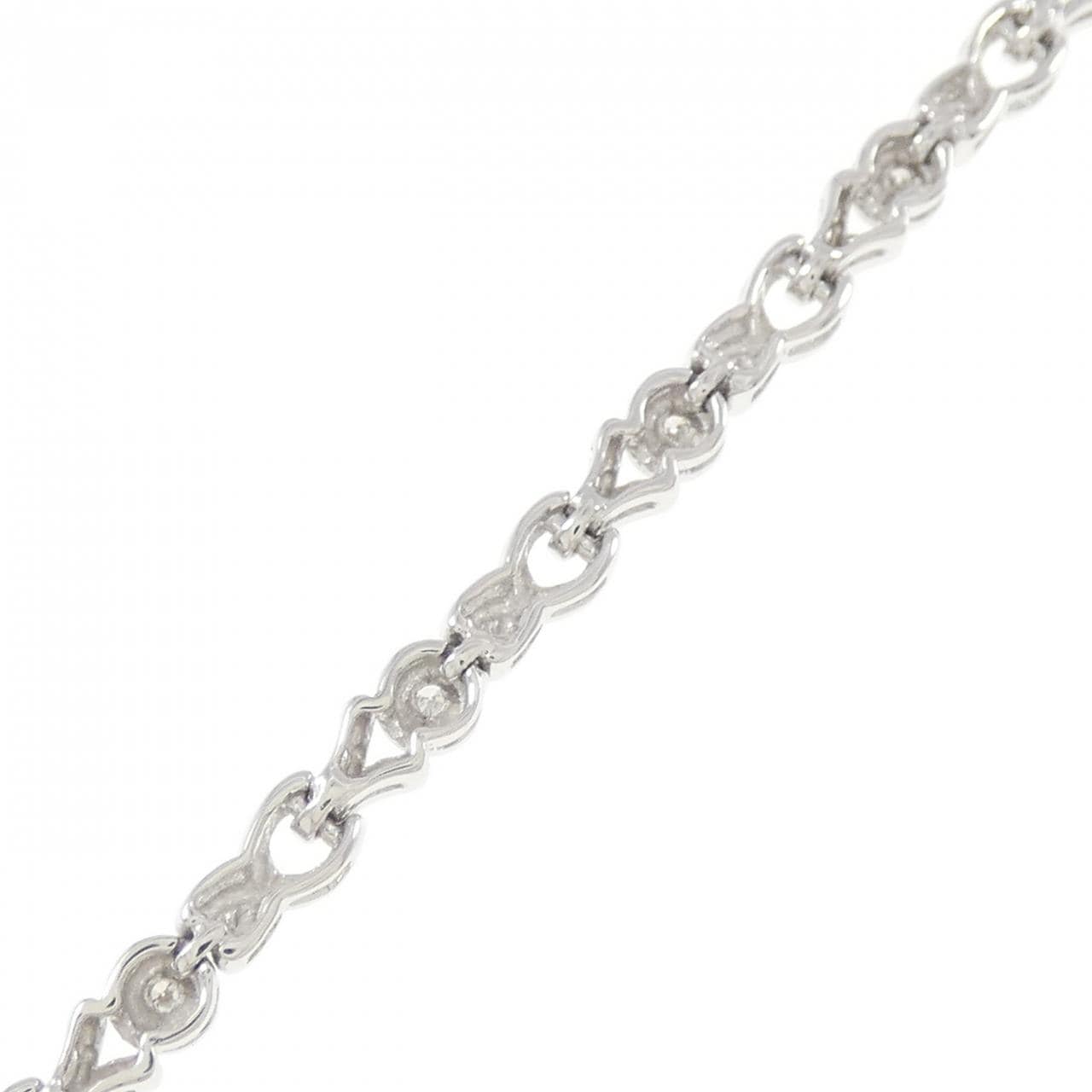 K14WG ダイヤモンド ブレスレット 0.15CT