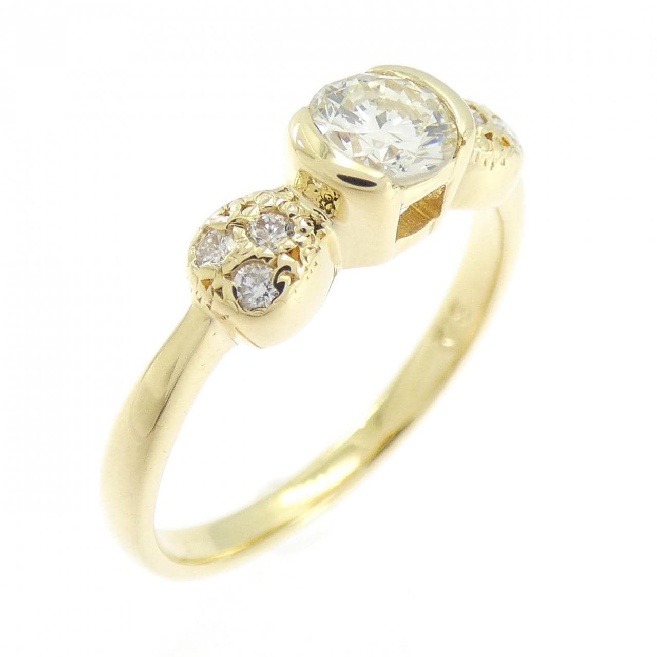 K18YG ダイヤモンド リング 0.35CT