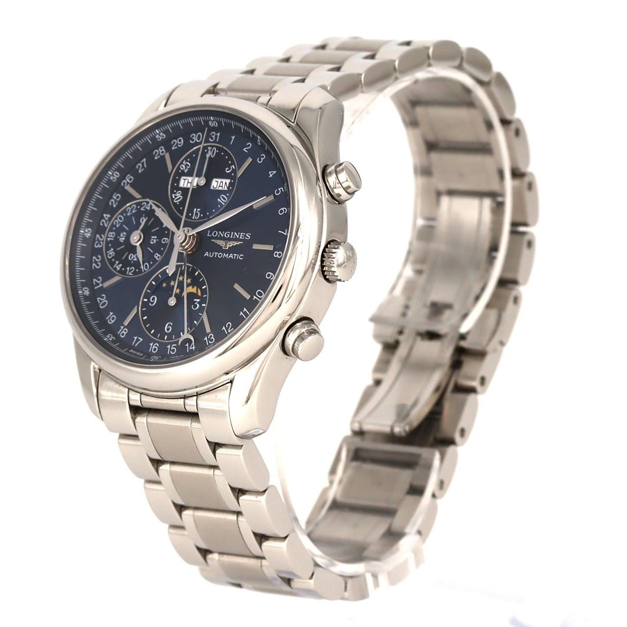 ロンジン マスターコレクションクロノムーンフェイズ L2.673.4.92.6 SS 自動巻