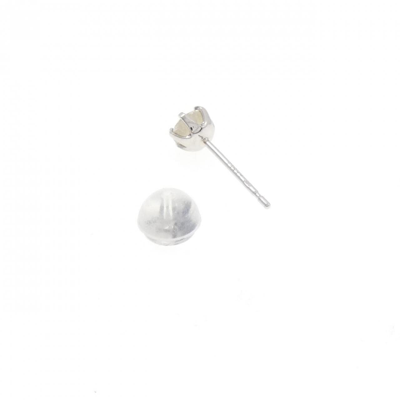 PT900 ソリティア ダイヤモンド ピアス 0.25CT 片耳