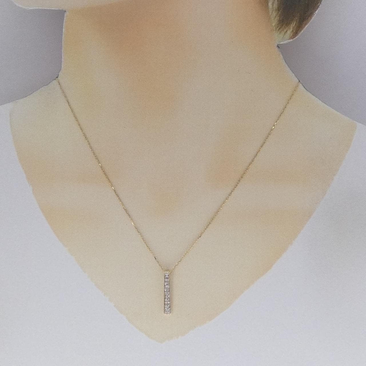 375YG/K18YG/375WG ダイヤモンド ネックレス