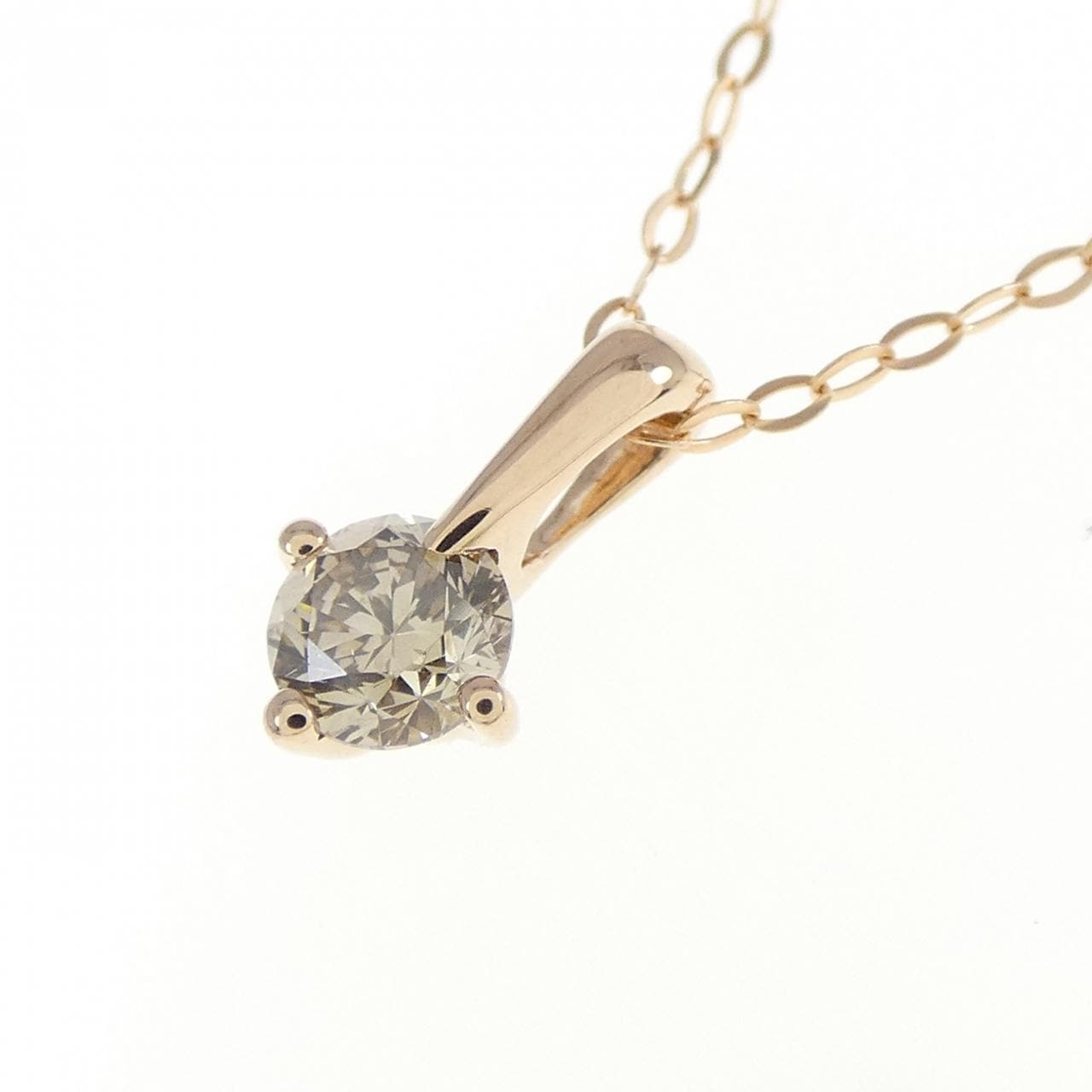 K18PG ダイヤモンド ネックレス 0.25CT