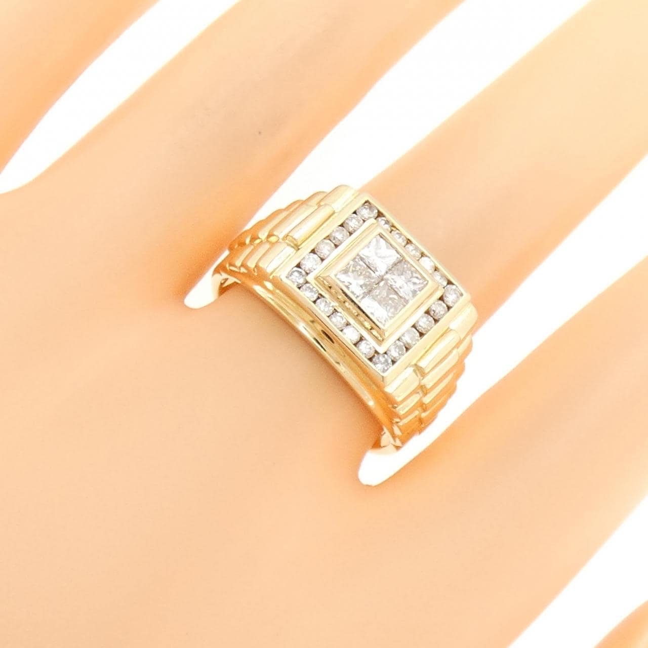 K18YG ダイヤモンド リング 0.64CT