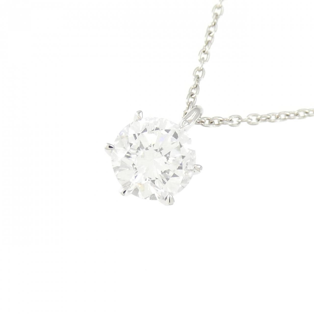 【リメイク】PT ダイヤモンド ネックレス 1.010CT E I1 Good