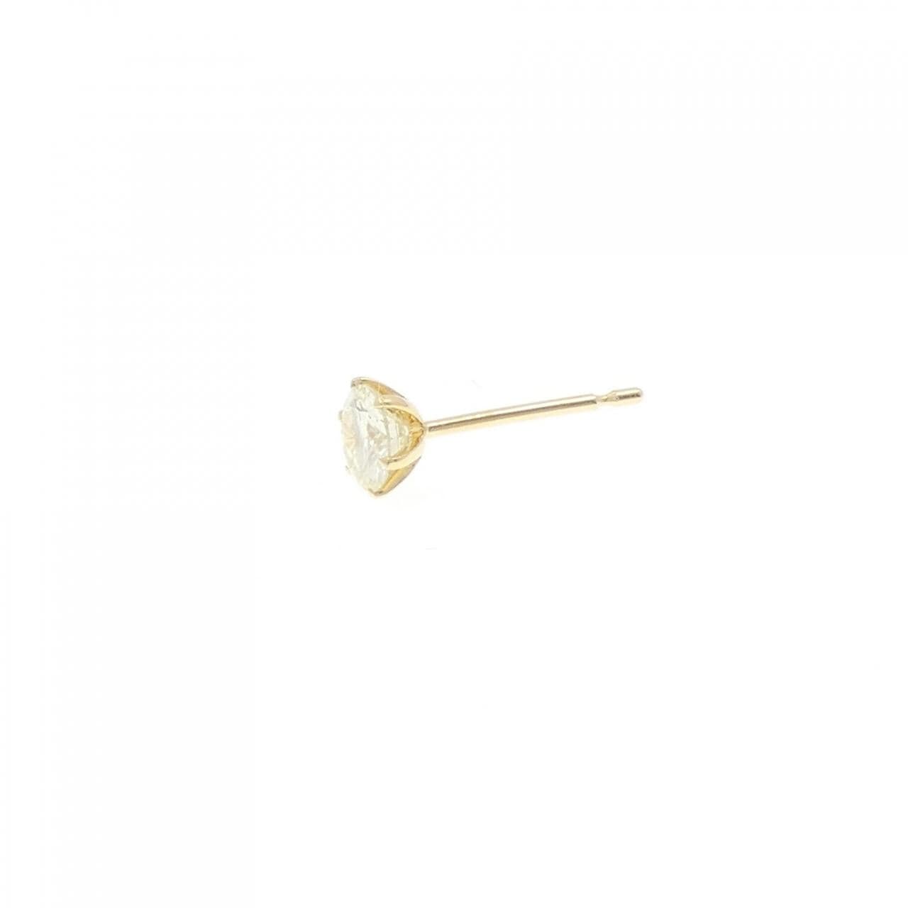 【リメイク】K18YG ダイヤモンド ピアス 0.322CT VLY VS1 Good 片耳