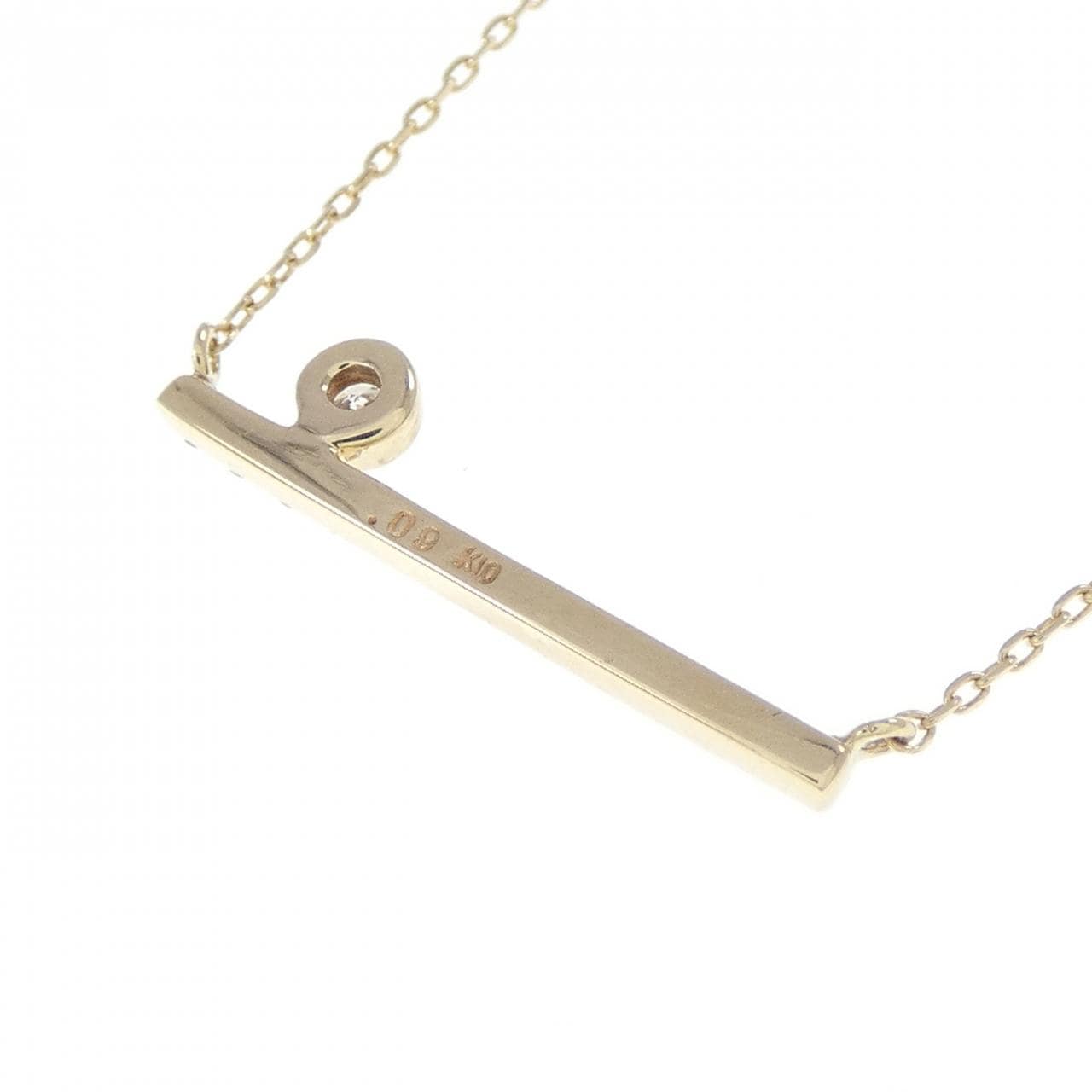 K10YG ダイヤモンド ネックレス 0.09CT
