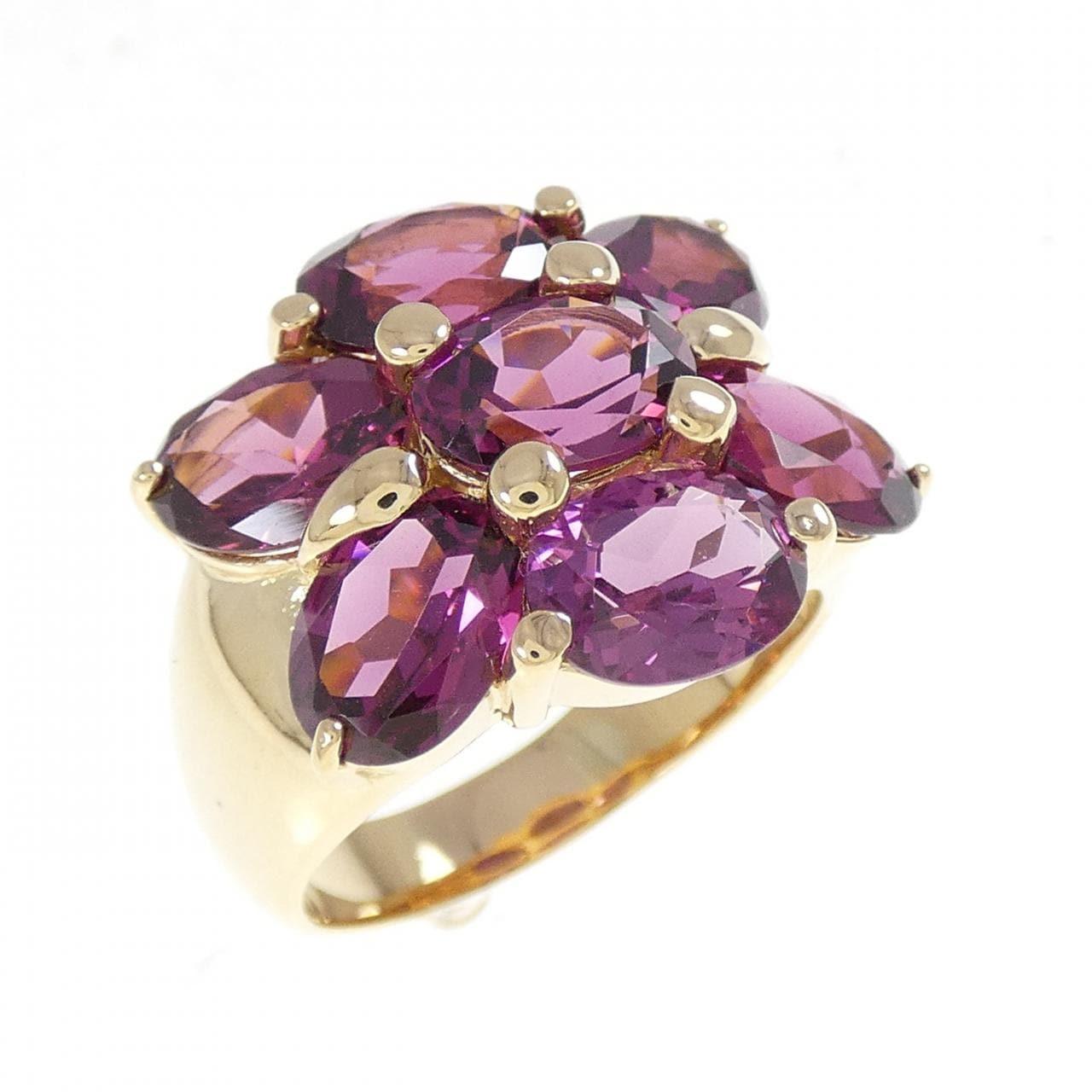 K18YG ガーネット リング