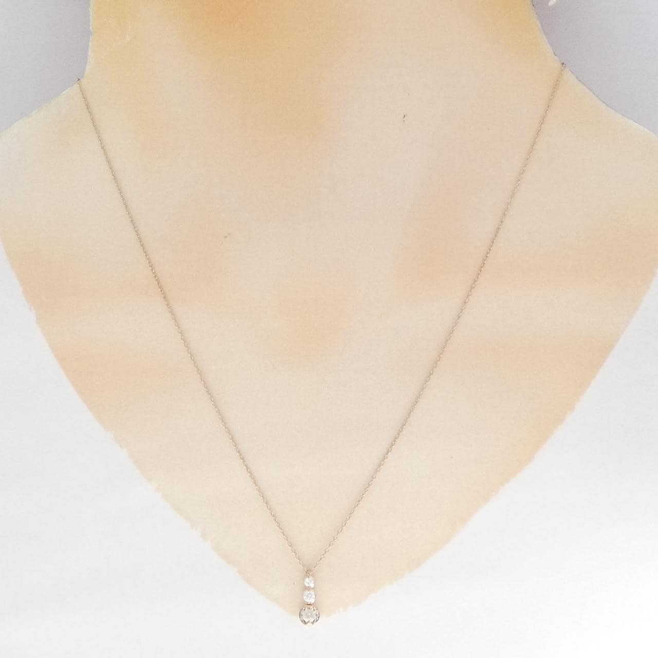 K18PG ダイヤモンド ネックレス 0.19CT