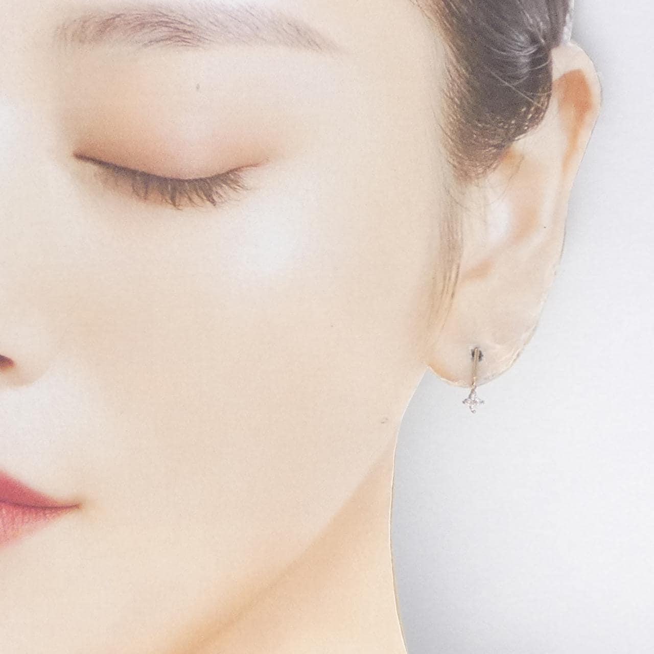 K18PG ダイヤモンド ピアス