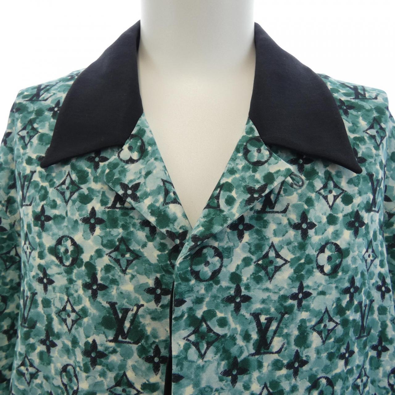 ルイヴィトン LOUIS VUITTON モノグラムクレープショートスリーブシャツ HPS25WZR1 S／Sシャツ