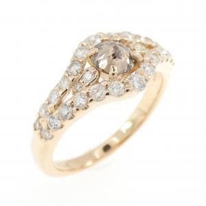 K18PG ダイヤモンド リング 0.34CT