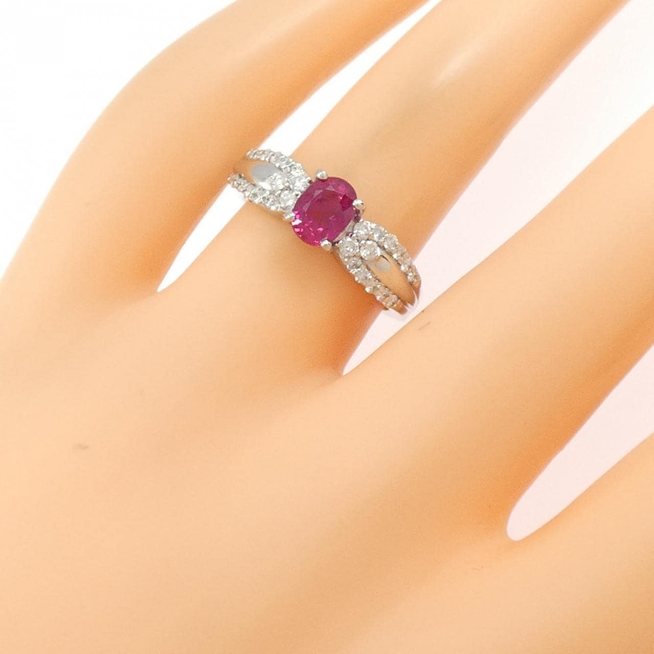 PT900 ルビー リング 1.01CT