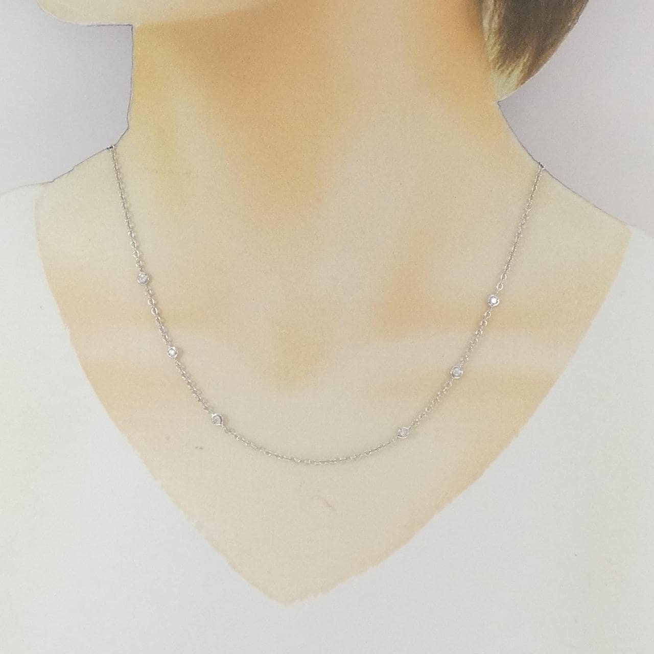 750WG ダイヤモンド ネックレス