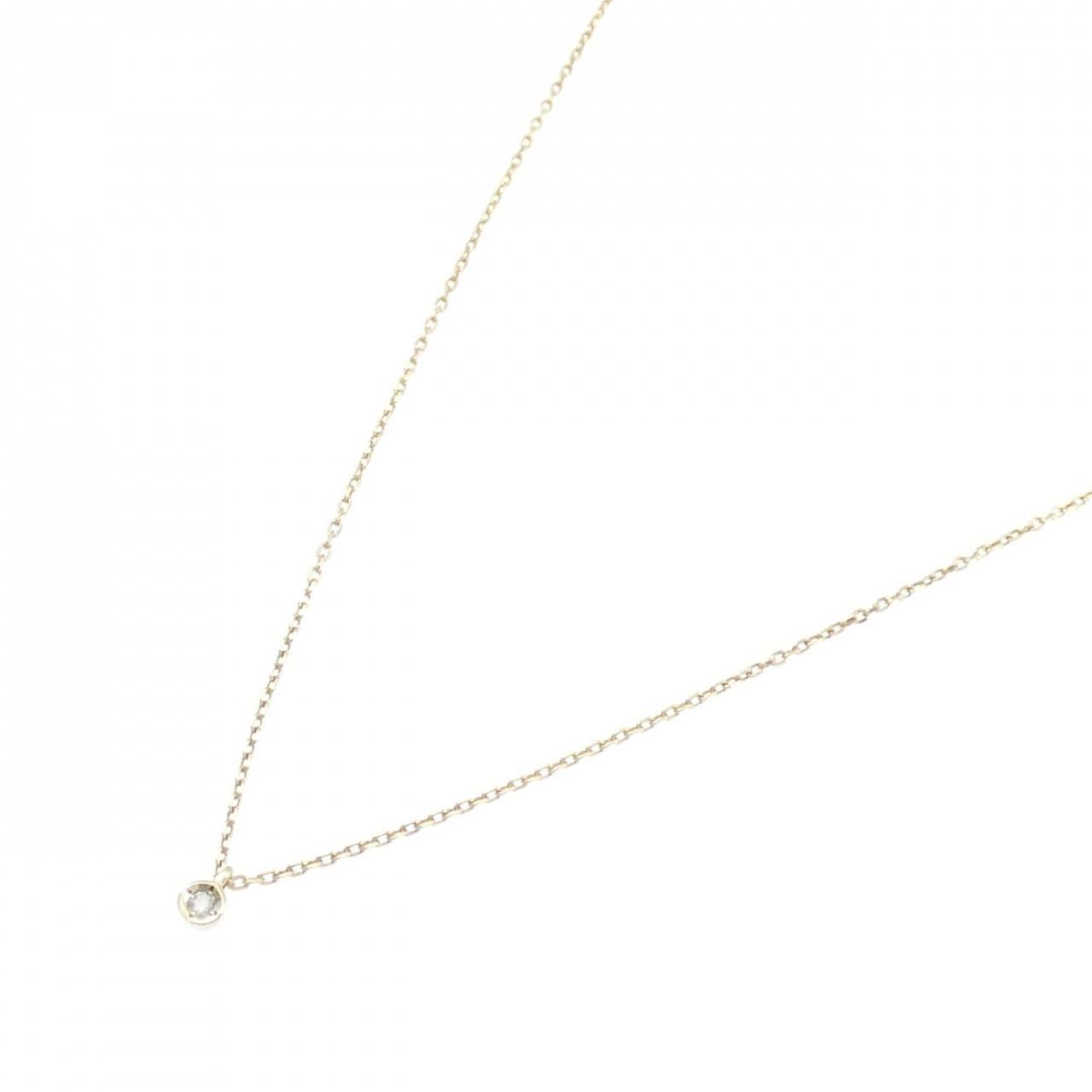 アガット ダイヤモンド ネックレス 0.01CT