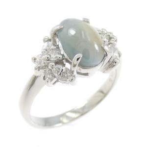 PT900 アレキサンドライトキャッツアイ リング 2.083CT