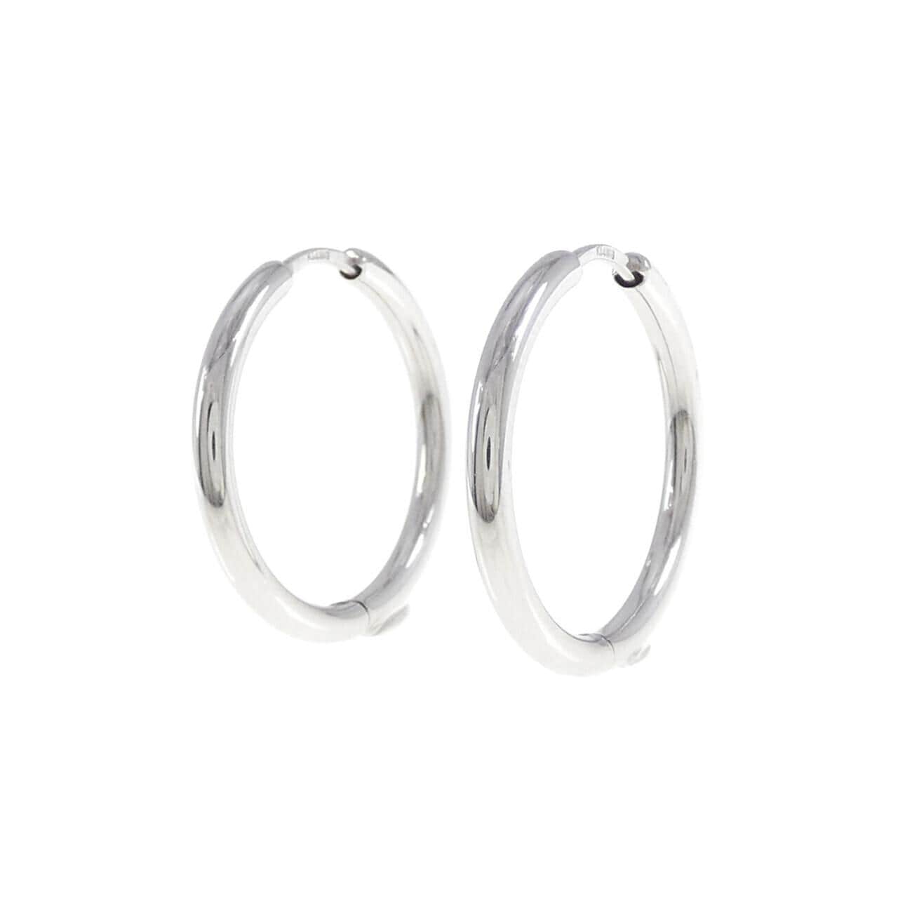 K14WG hoop earrings