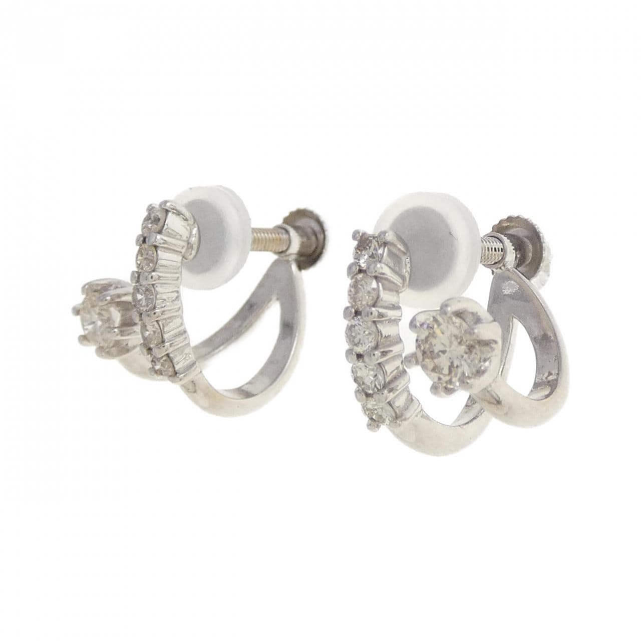 K18WG Diamond Earrings 0.40CT