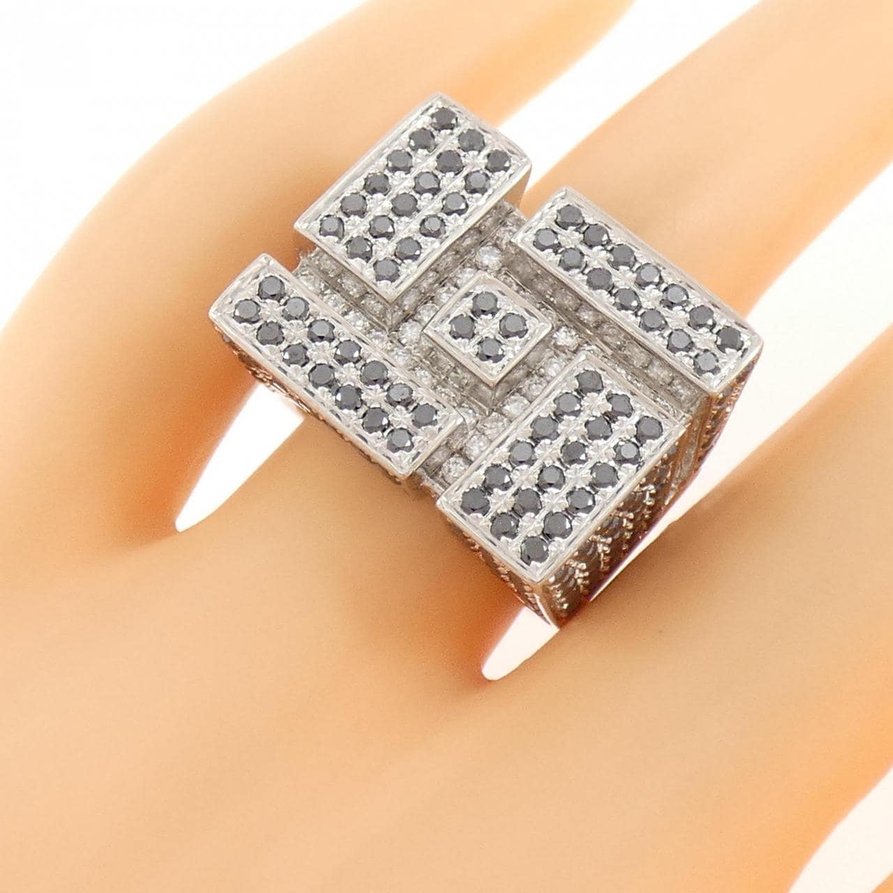 750WG ダイヤモンド リング 3.35CT