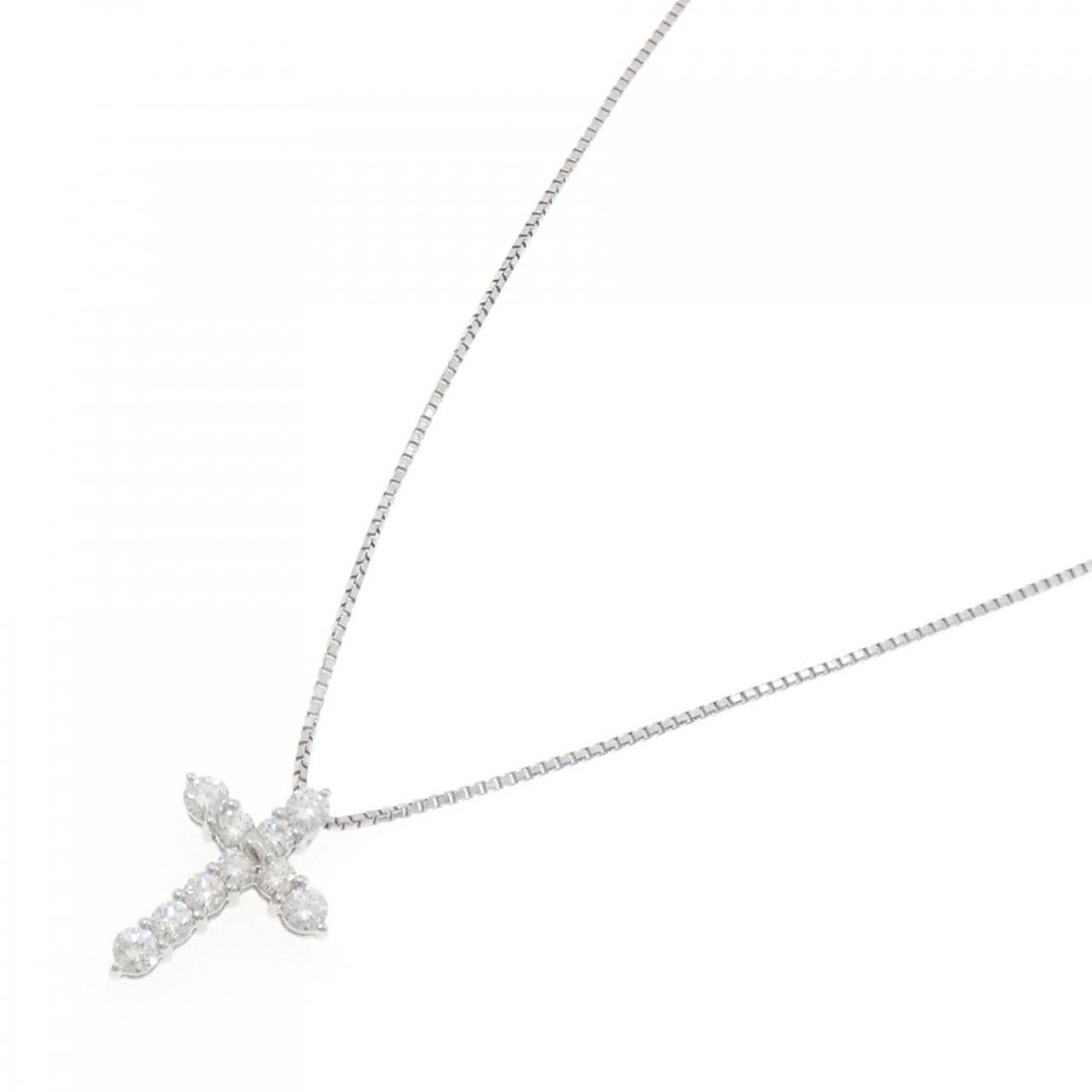 タサキ クロス ダイヤモンド ネックレス 0.48CT