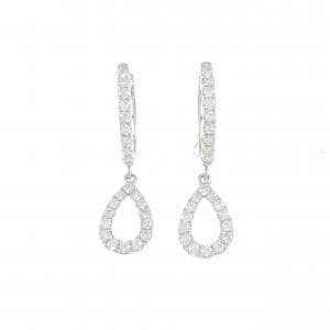 750WG ダイヤモンド ピアス 0.44CT