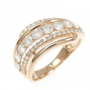 K18PG ダイヤモンド リング 1.00CT