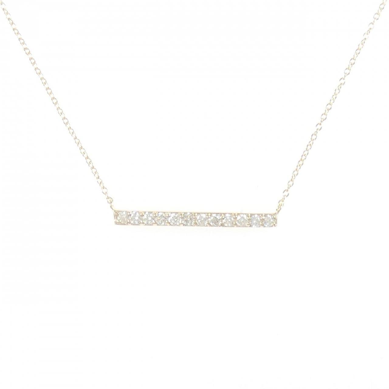 【リメイク】K10YG ダイヤモンド ネックレス 0.30CT