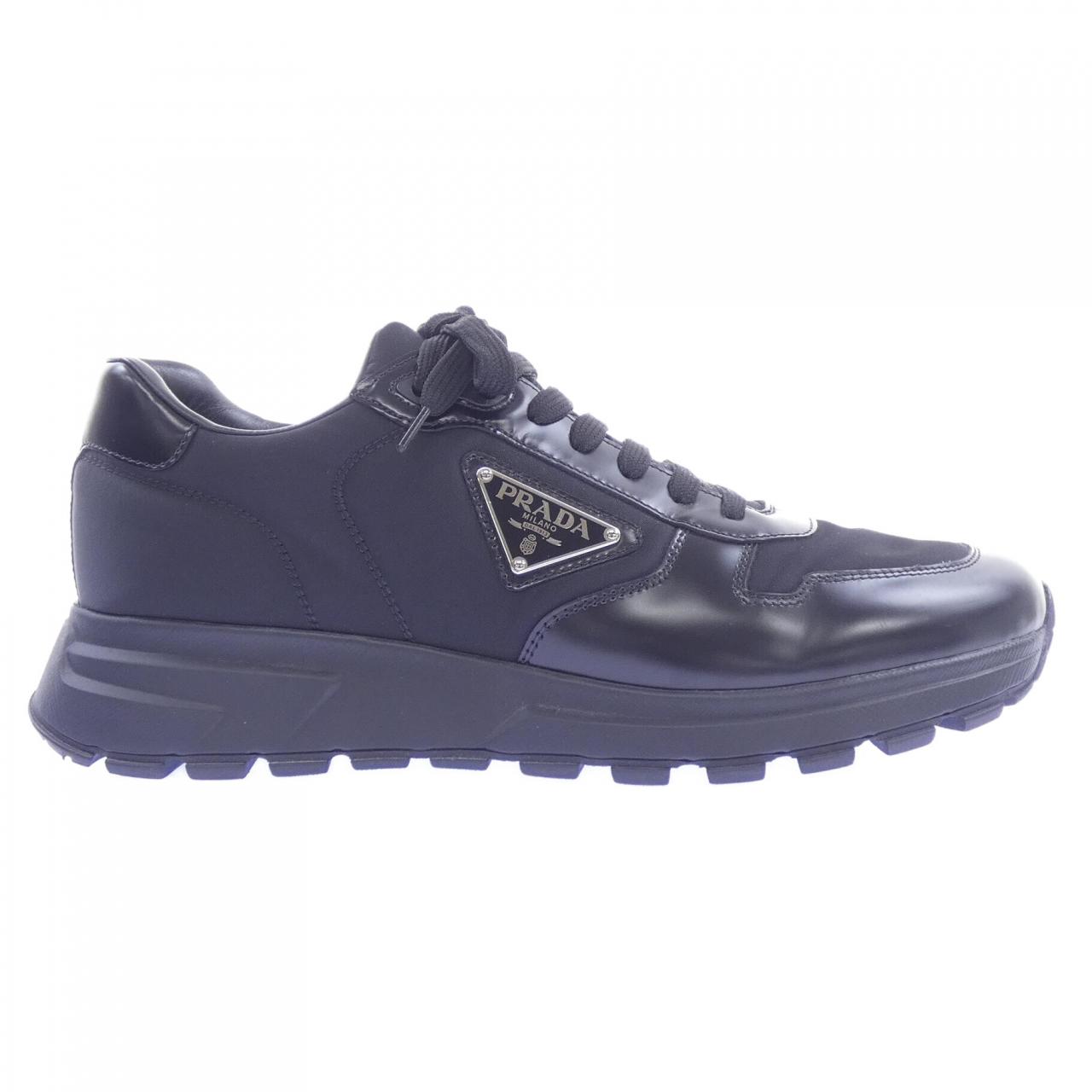 プラダ PRADA ブラッシュドレザースニーカー 2EE369 トライアングルロゴ スニーカー