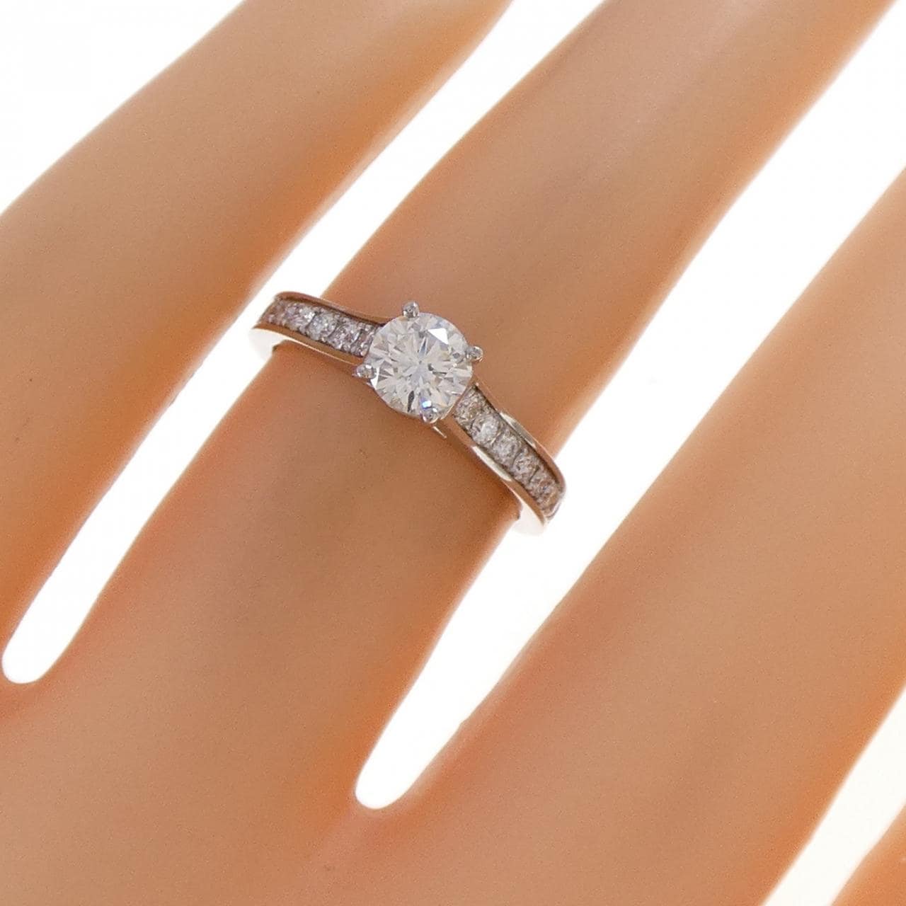 カルティエ 1895 ソリテール リング 0.37CT H VVS1 3EXT