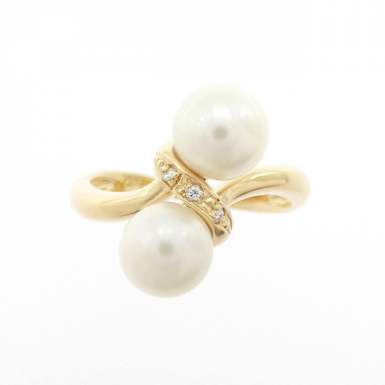 K18YG アコヤパール リング