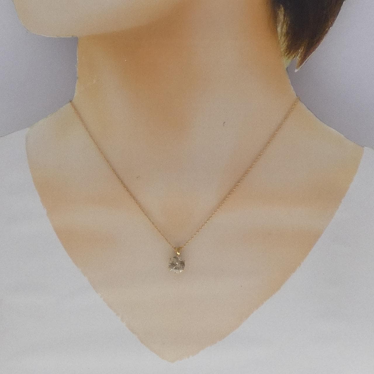 K24YG/K18YG ダイヤモンド ネックレス 2.0CT
