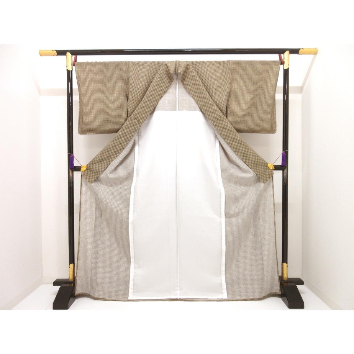 【新品】単衣　駒絽小紋