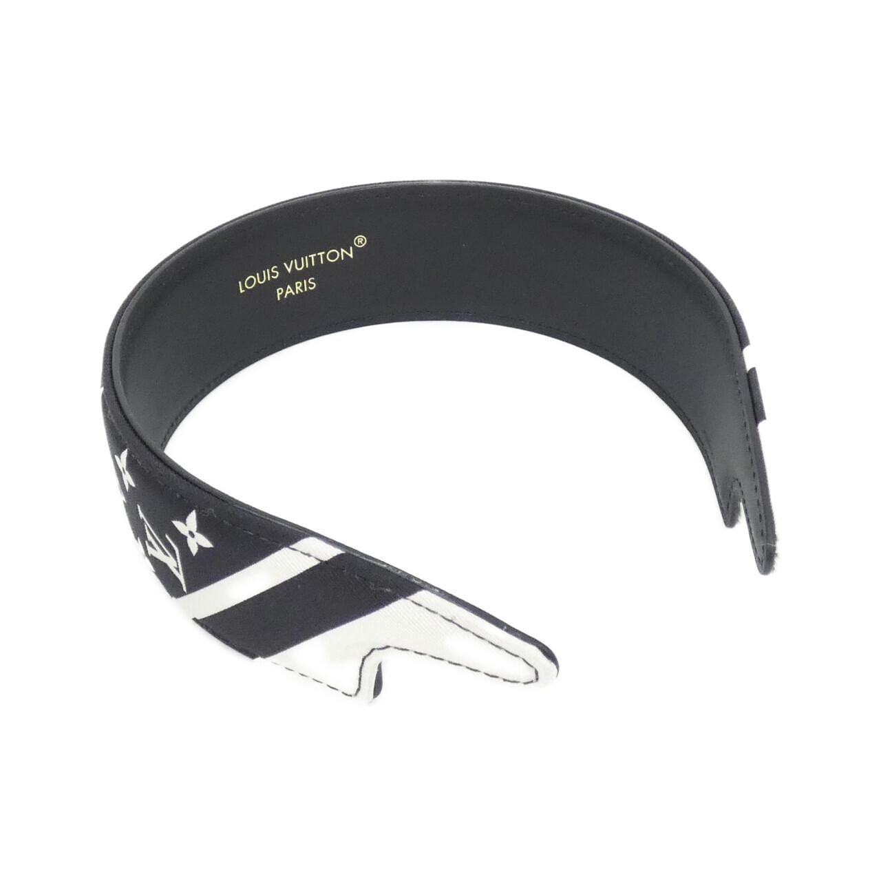 ルイヴィトン ヘッドバンド LV アウトライン シルク M97813 カチューシャ