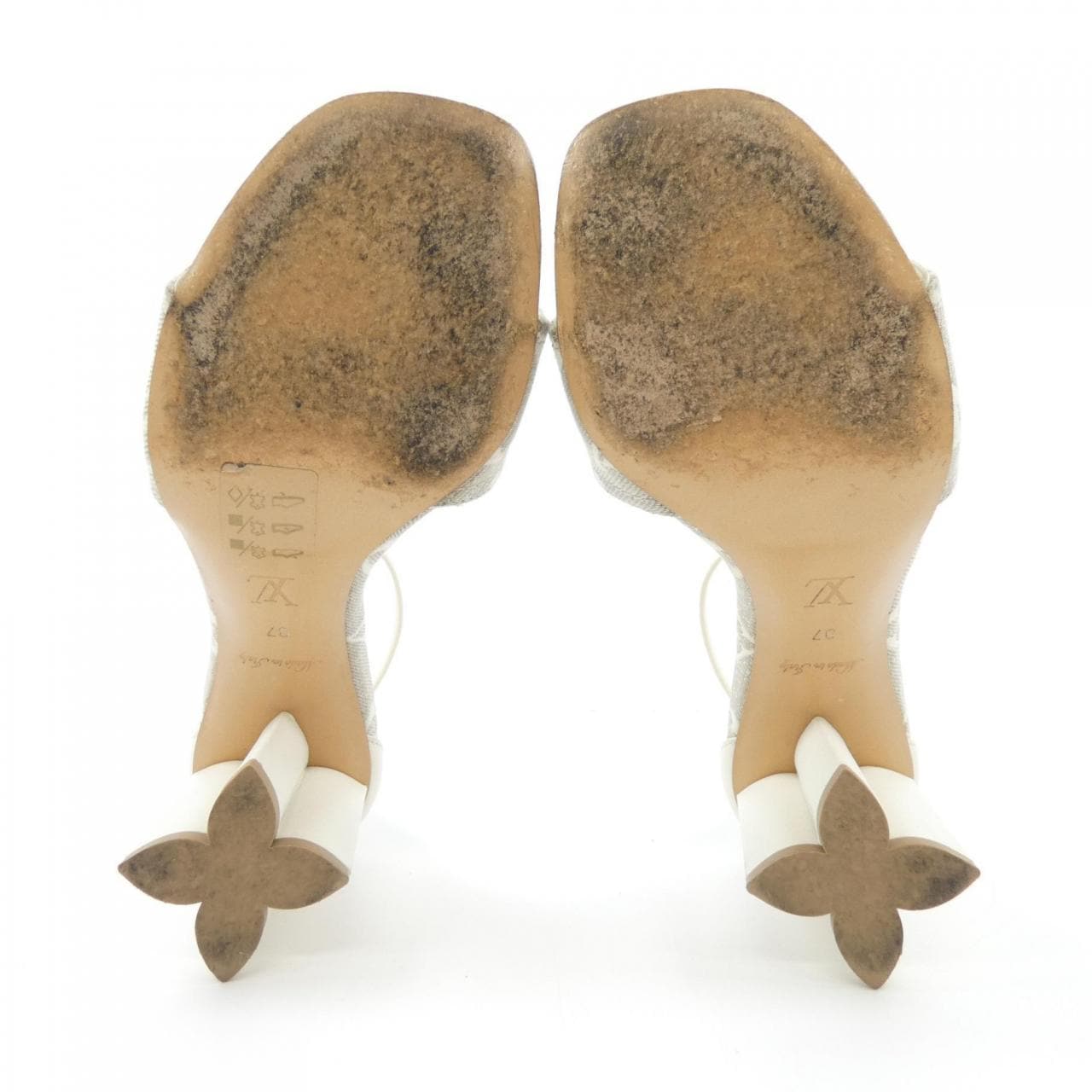 ルイヴィトン LOUIS VUITTON 日本限定、モノグラムデニム シルエットライン サンダル