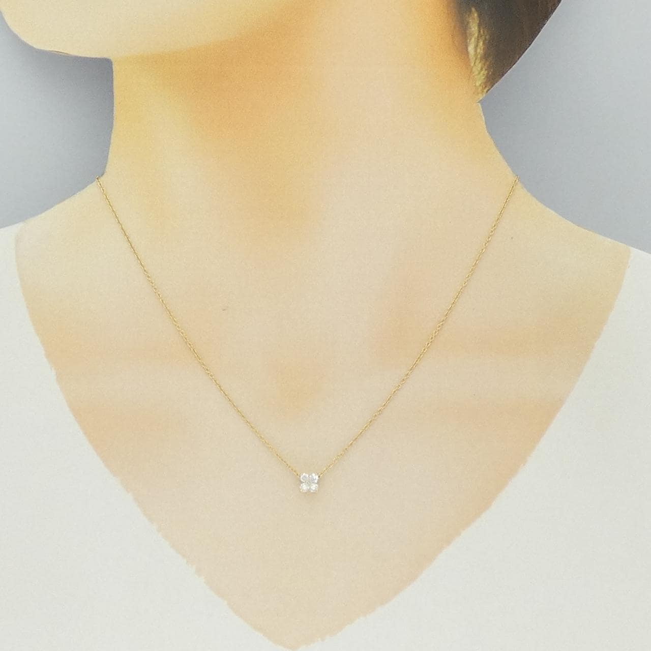 ポンテヴェキオ ダイヤモンド ネックレス 0.20CT