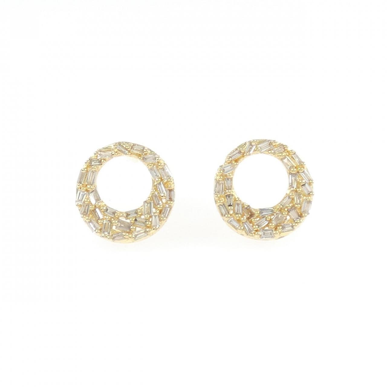 K18YG ダイヤモンド ピアス 0.30CT