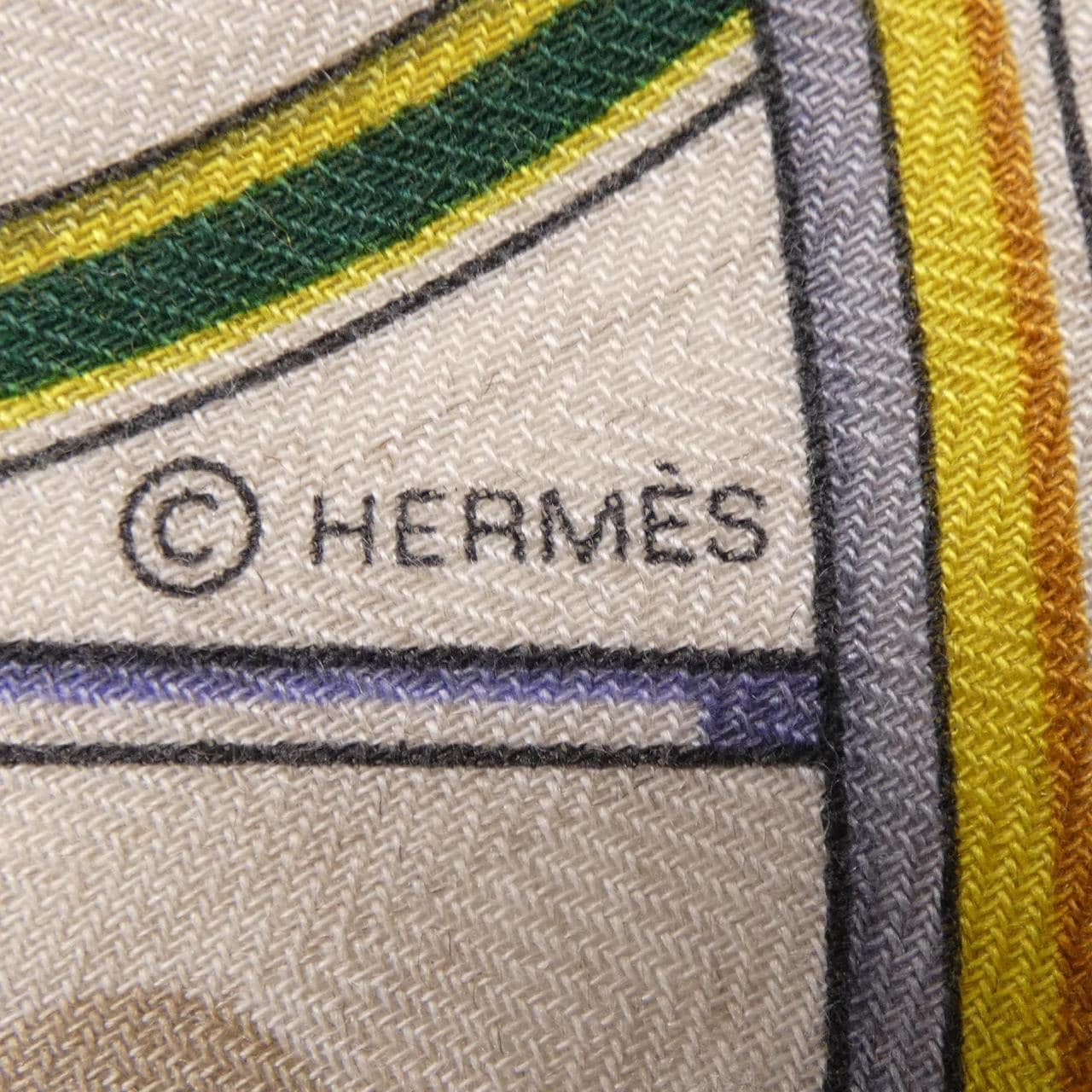 エルメス HERMES VOITURES EN EQUILIBRE H244027S カレジェアン140 ショール