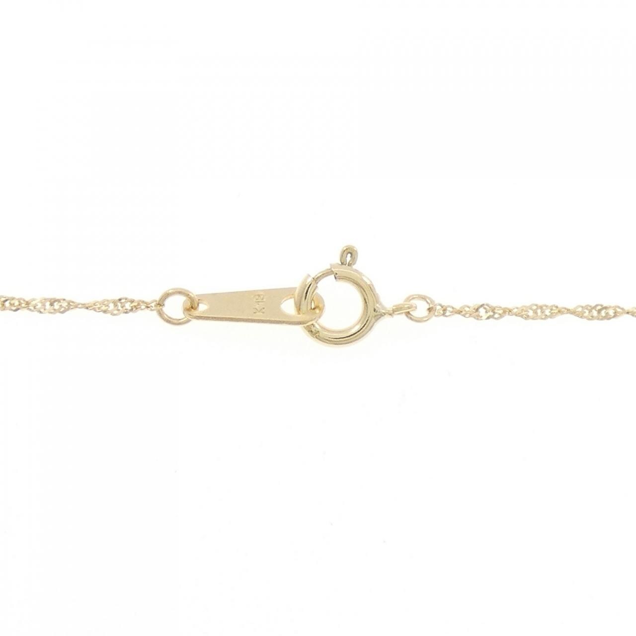 K18YG ハート ダイヤモンド ネックレス 0.15CT